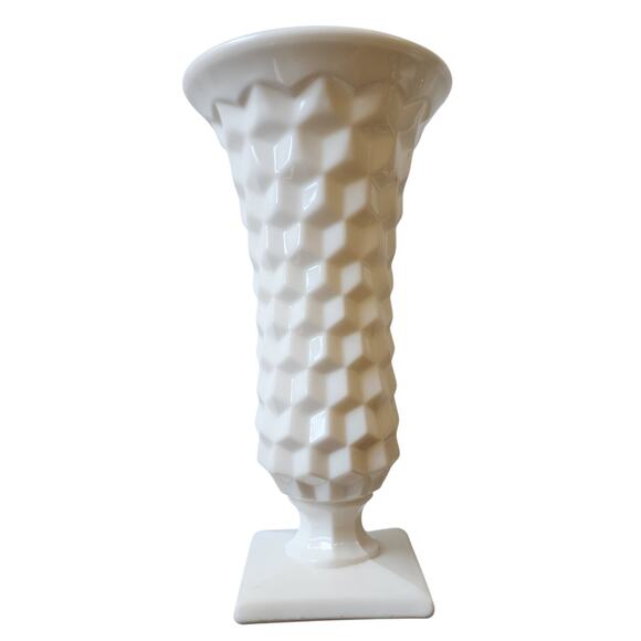 Vintage Milk Gláss Váse - Picture 4 of 5